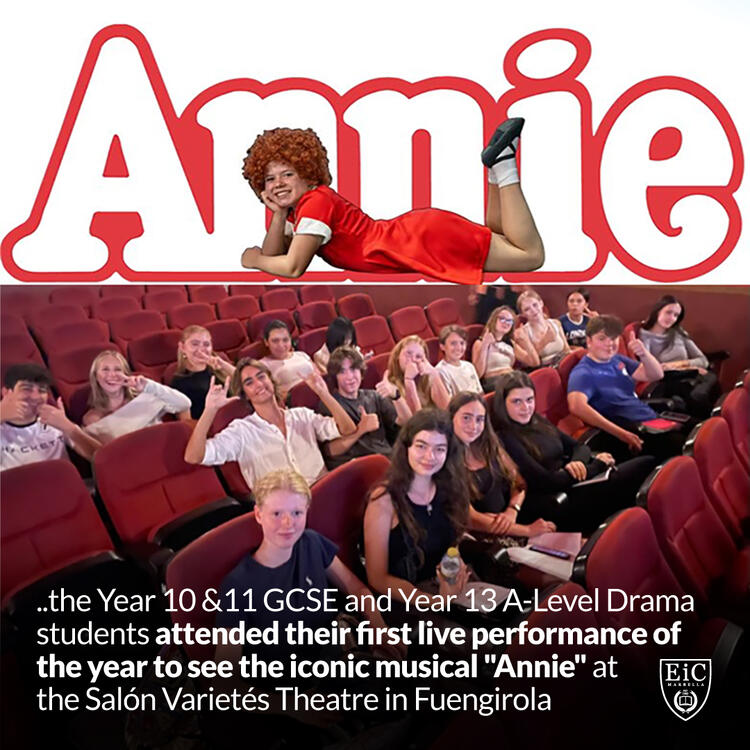 Drama Students attended their first live performance of the year, Annie