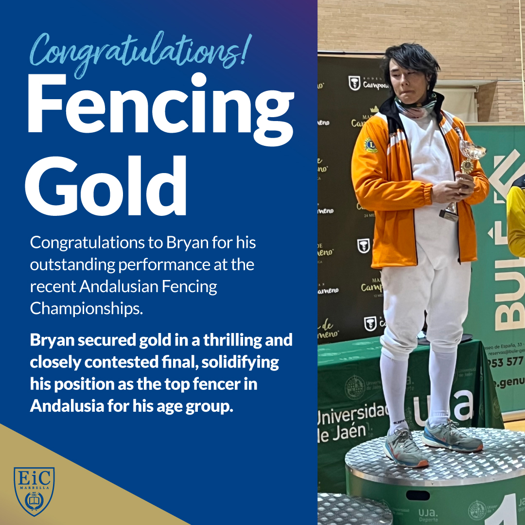 Fencing Gold A British International School in Marbella Costa del Sol